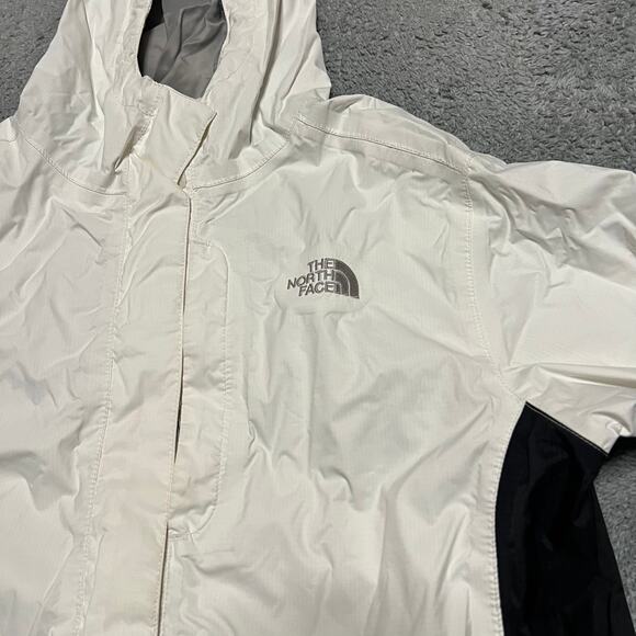 The North Face Coat Womens Large Hyvent Nylon Hooded Rain Jacket *flaw - Picture 2 of 11